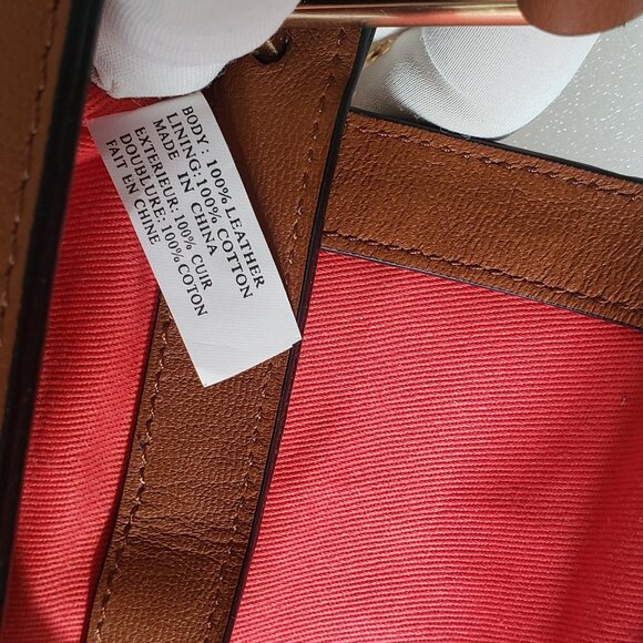 BRIAN ATWOOD SMALL SHOULDER CROSSBODY LIGHT BROWN LEATHER BAG - Picture 11 of 13